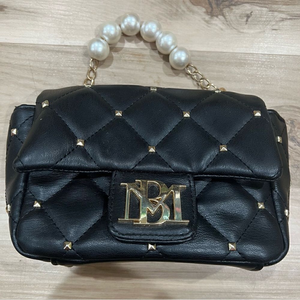 Badgley Mischka Faux Pearl Embellished Mini Bag